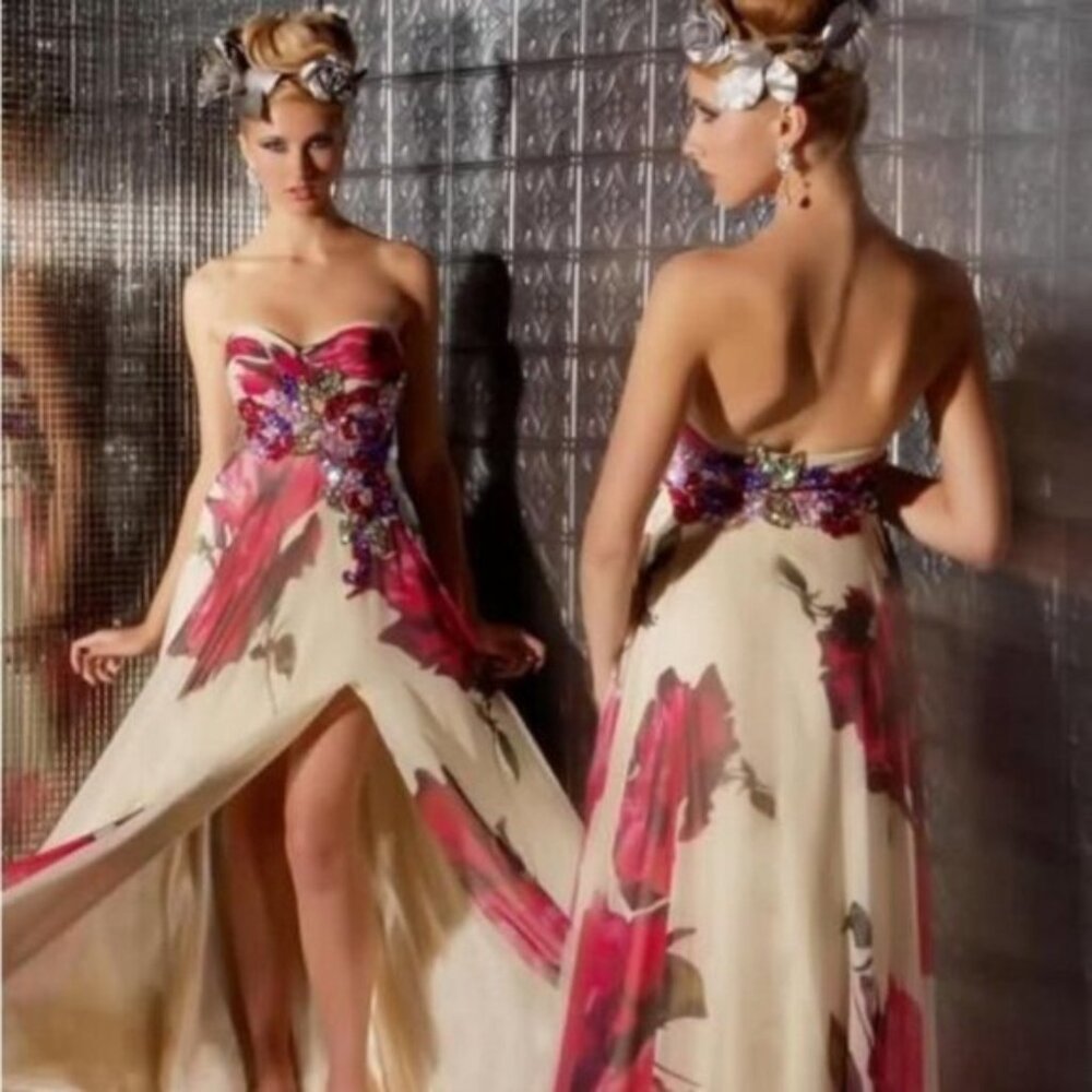 Mac Duggal 50033M Size 6 Flowy Prom Dress